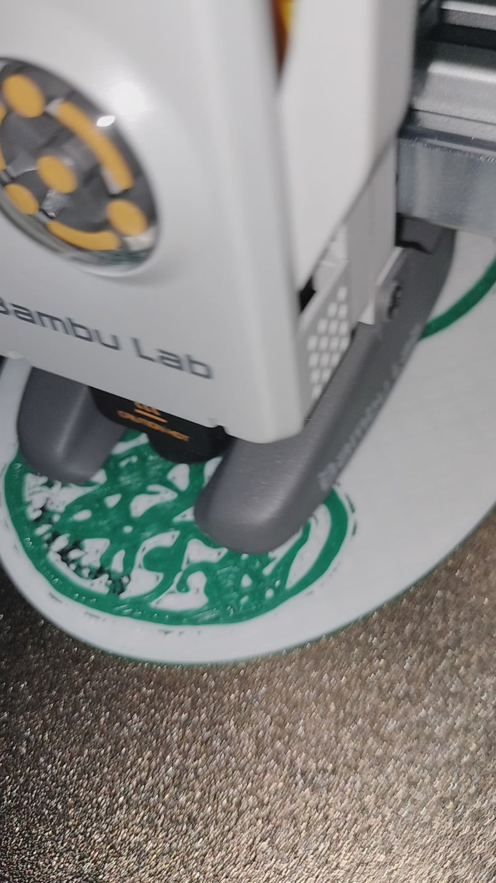 Gourdjustcreations 3D printed coaster hand-drawn art