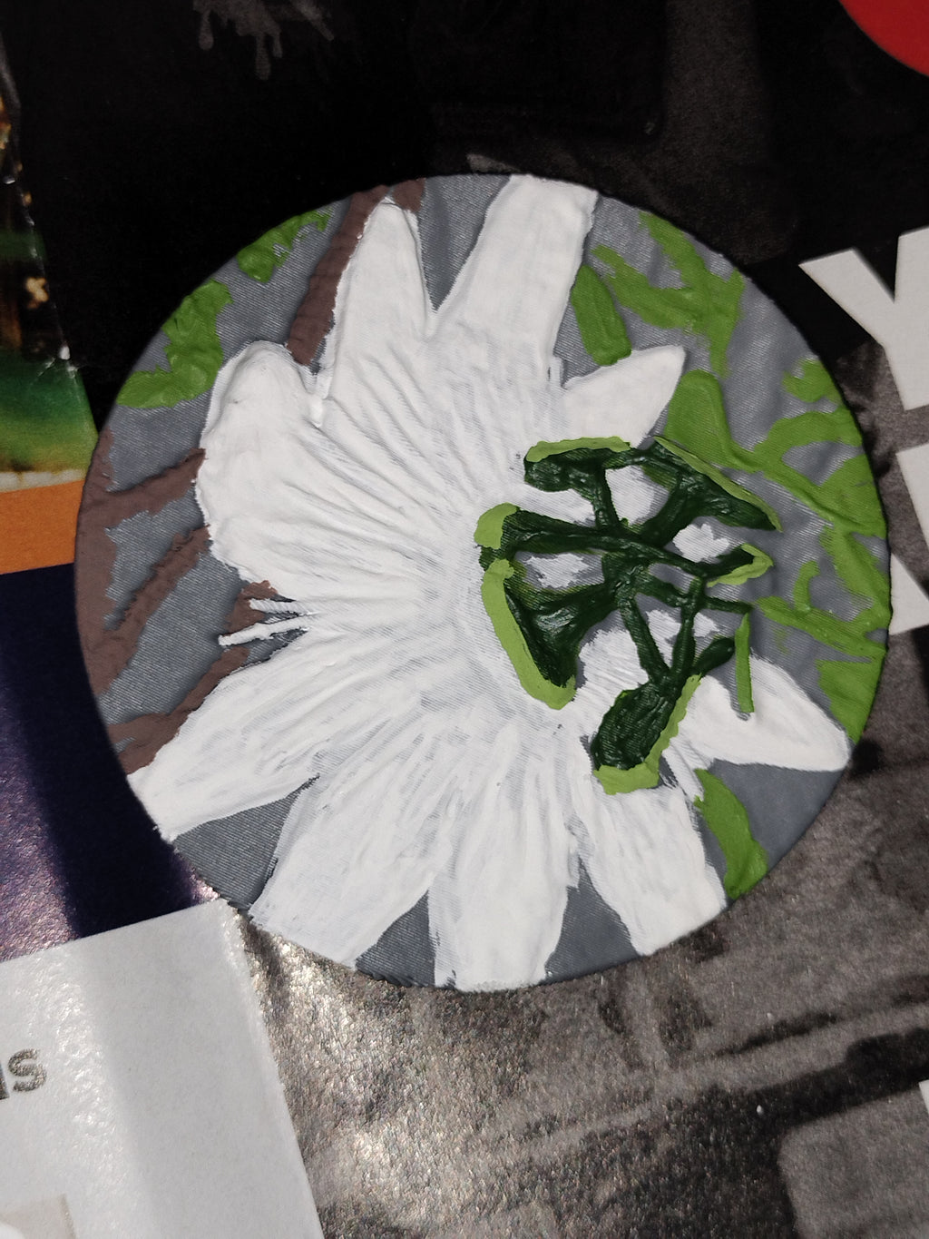 3d printed flower coin art project tokens painting