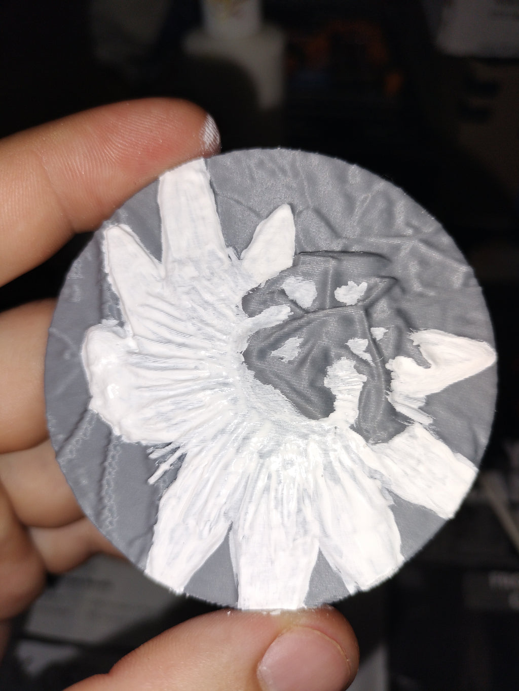 3d printed flower coin art project tokens painting